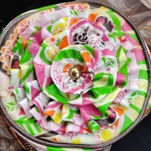 Mud Pie Multicolor Floral Bag